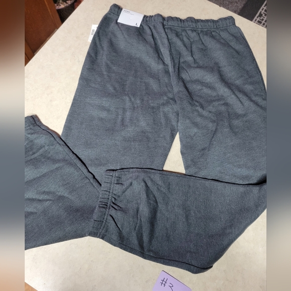 Aeropostale womens large classic cinch sweat pants logo grey - Picture 4 of 7